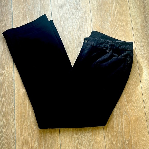 Liz Claiborne Black Corduroy Classic Style - Picture 1 of 6
